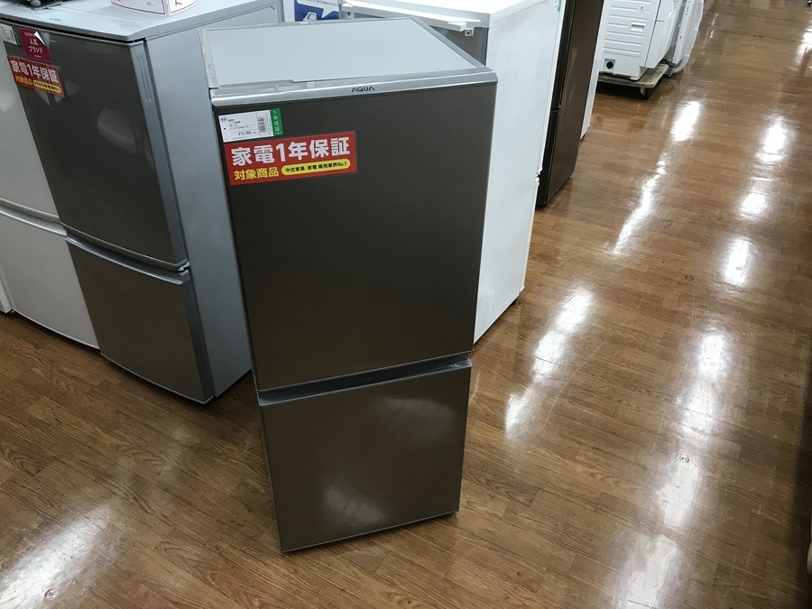2ドア冷蔵庫 AQUA(アクア) AQR-13H ファン式 2019年製 126L 入荷致し 