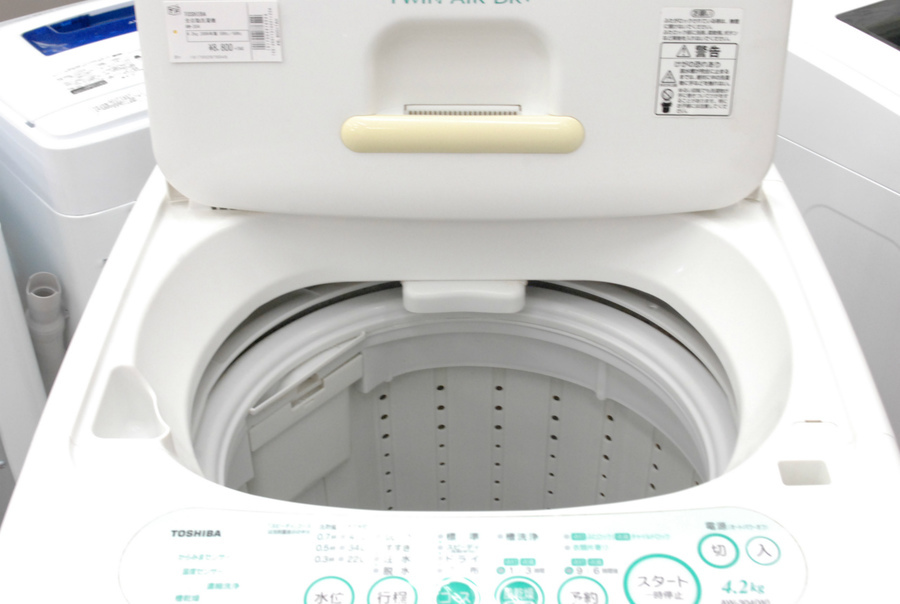 全自動洗濯機 TOSHIBA(東芝) 4.2kg AW-304 2009年製入荷致しました 