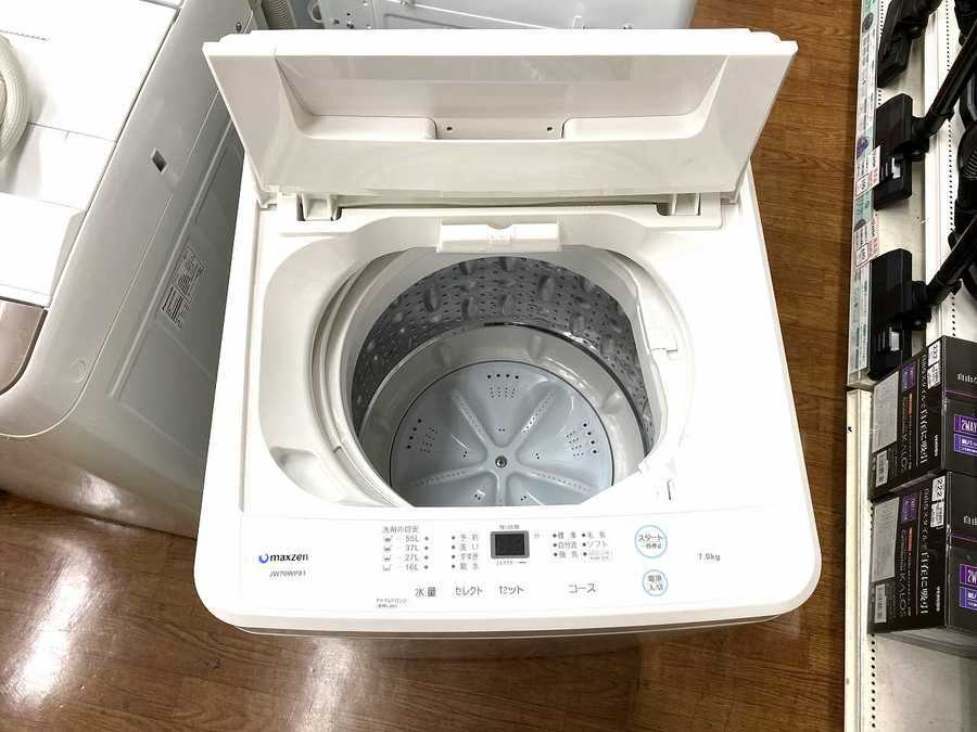 全自動洗濯機 maxzen(マクスゼン) 7.0kg JW70WP01 2019年製入荷致し 