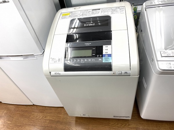 縦型洗濯乾燥機 HITACHI（日立） 10.0kg/6.0kg BW-D10SV 2013年製入荷 