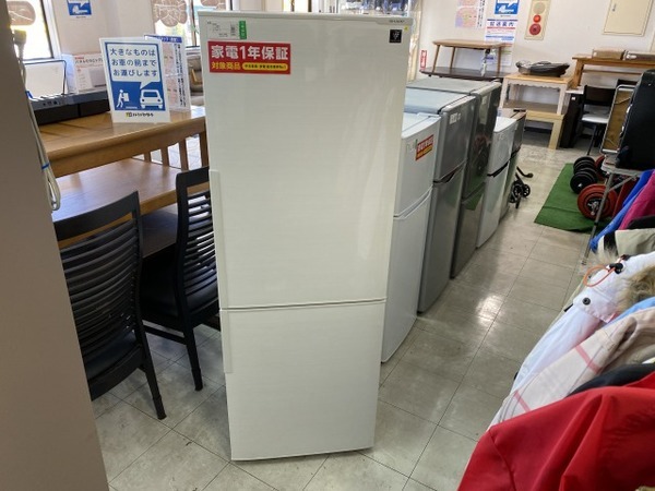 2ドア冷蔵庫 SHARP(シャープ) SJ-PD27C-W 2017年製 271L入荷致しました