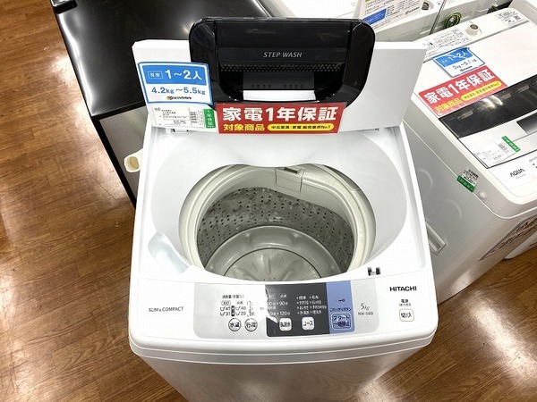 全自動洗濯機 HITACHI(日立) 5.0kg NW-50B 2018年製入荷致しました 