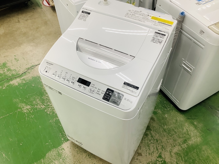 新生活】SHARP(シャープ）縦型洗濯乾燥機 ES-TX5D-S 2020年製 入荷しま