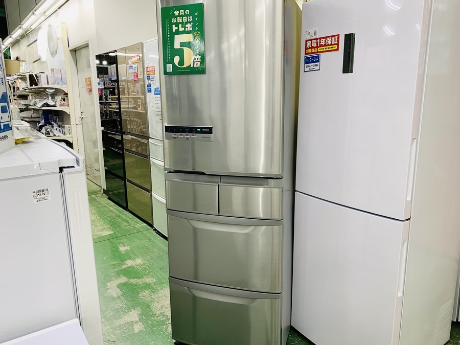 食材の買いだめも◎】HITACHI（ヒタチ）5ドア冷蔵庫 R-S42CM 2013年製