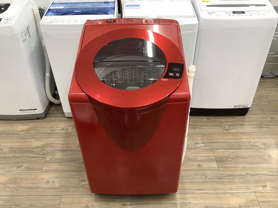 生活家電 洗濯機 赤が印象的なAQUA(アクア)の洗濯機を買取入荷致しました！【愛知蟹江店 