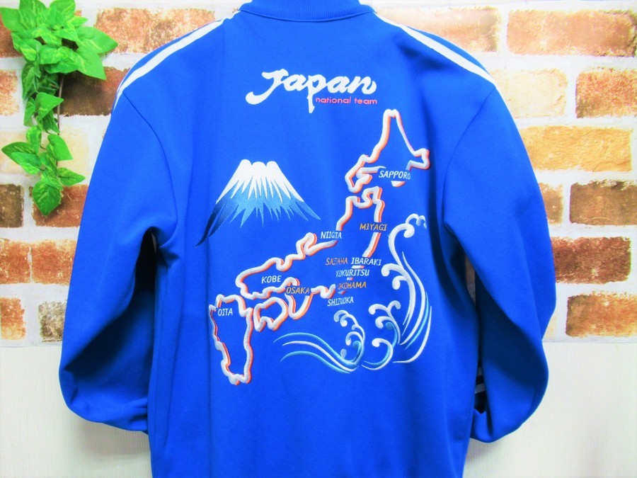 2002 日韓ワールドカップ アディダス 刺繍ロゴ ナイロンジャケット サイズS