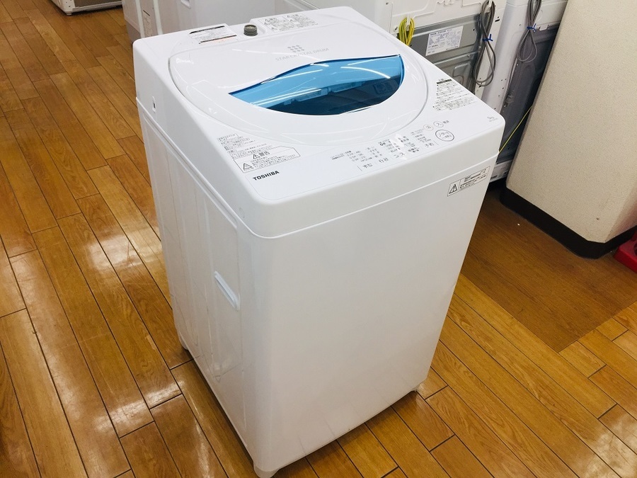 TOSHIBA製5.0kg洗濯機、1年保証付きです！【鶴ヶ島店】｜2019年08月25 