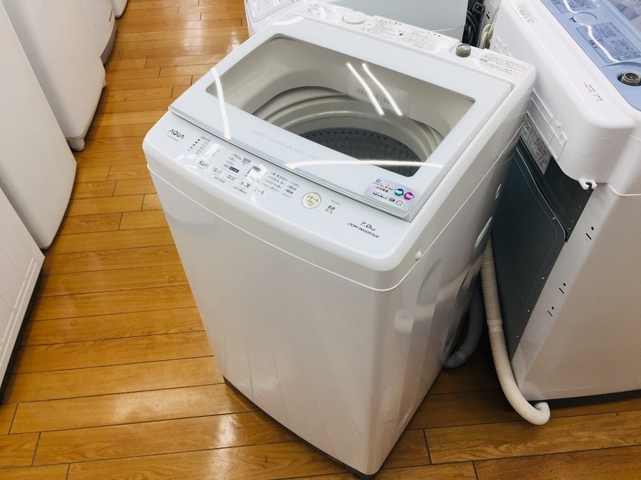 ワイドガラストップ！AQUA(アクア)製洗濯機が新入荷！【鶴ヶ島店 