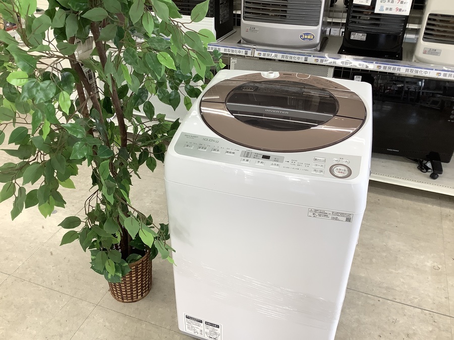 2019年製！10kg！SHARP（シャープ）簡易乾燥機能付洗濯機が買取入荷 ...