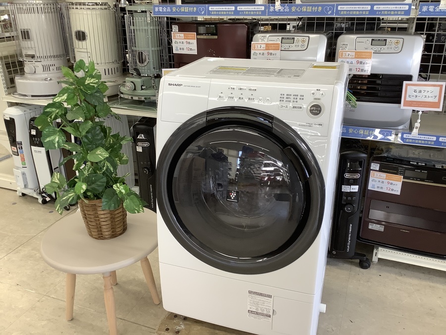 2021年製！！SHARP（シャープ）ES-S7F-WL ドラム式洗濯乾燥機が買取 