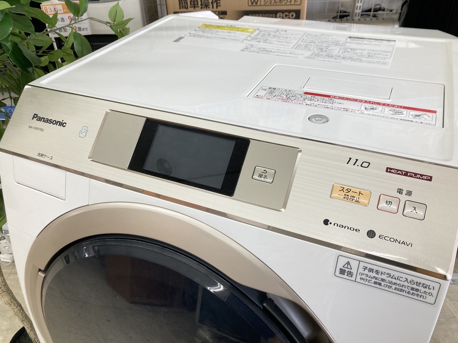生活家電 洗濯機 Panasonic(パナソニック) ドラム式洗濯乾燥機 NA-VX9700L 11.0kg 2017 