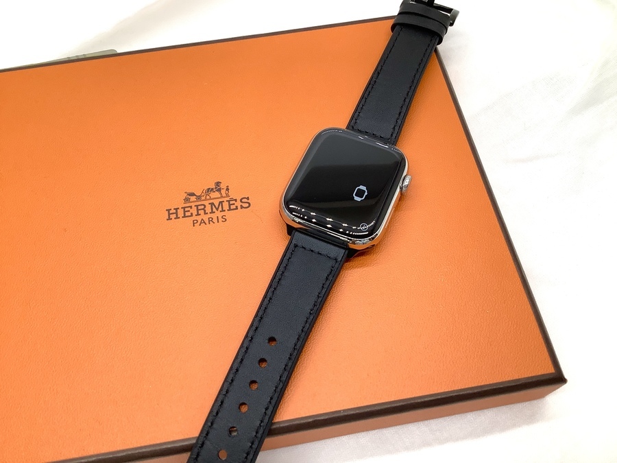 1398 Apple Watch エルメス　ブラック　HERMES アップル