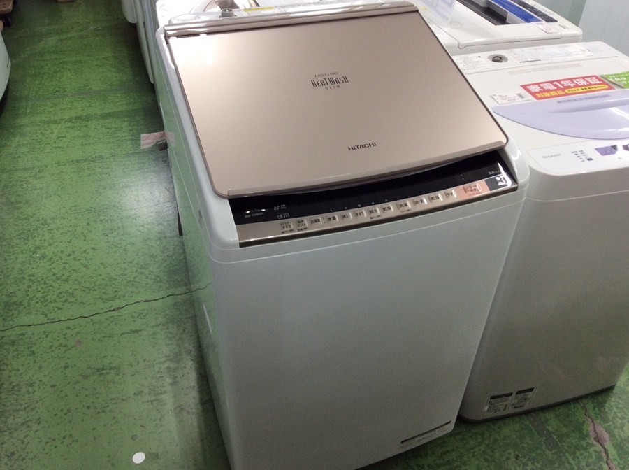 黒 桜古典 縦型洗濯乾燥機 HITACHI / BW-DV80A - 通販
