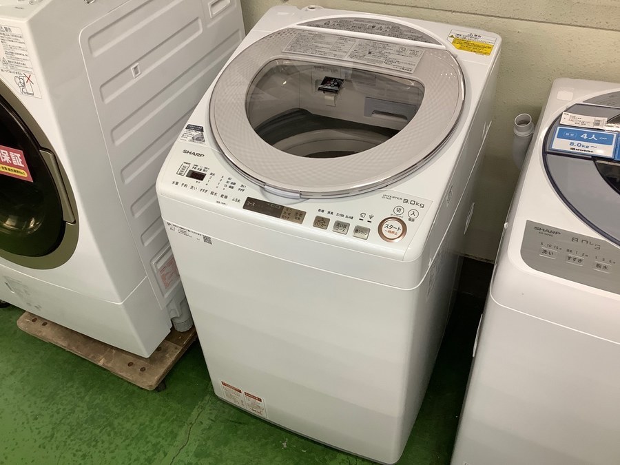 期間限定で特別価格 SHARP ES-GX9A-T プラズマクラスター 洗濯乾燥機 9.0kg