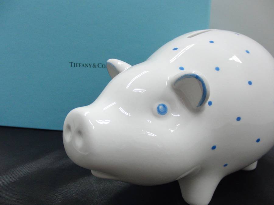 販売価格の低下 Tiffany ティファニー ピギーバンク 豚 貯金箱 食器