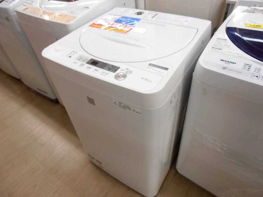 SHARP(シャープ)の4.5kg全自動洗濯機「ES-G4E5」をご紹介！！｜2018年 