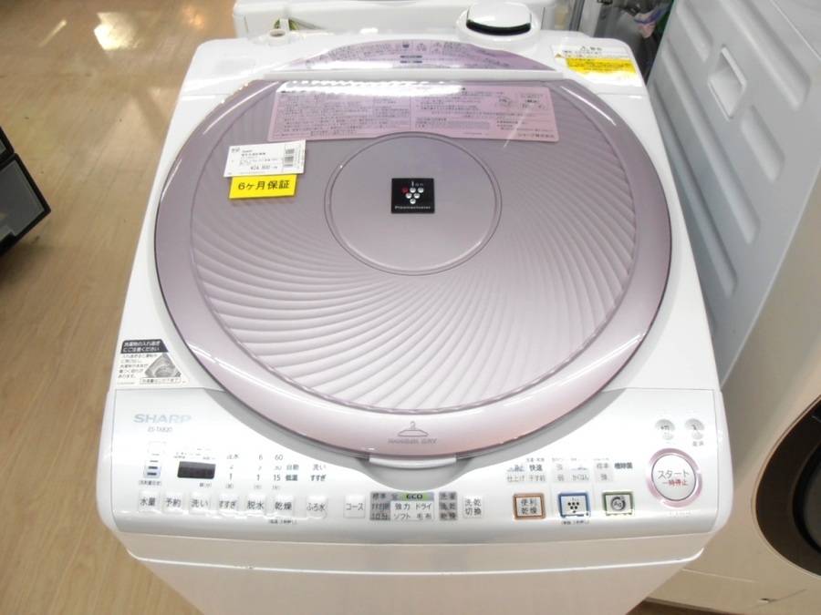 SHARP(シャープ)の8.0kg縦型洗濯乾燥機「ES-TX820-P」をご紹介 