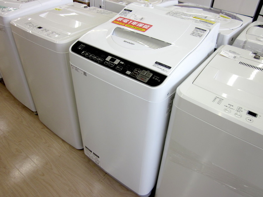 SHARP 全自動洗濯機 ES-G55NC-R 2013年製 5.5㎏【トレファク上福岡 