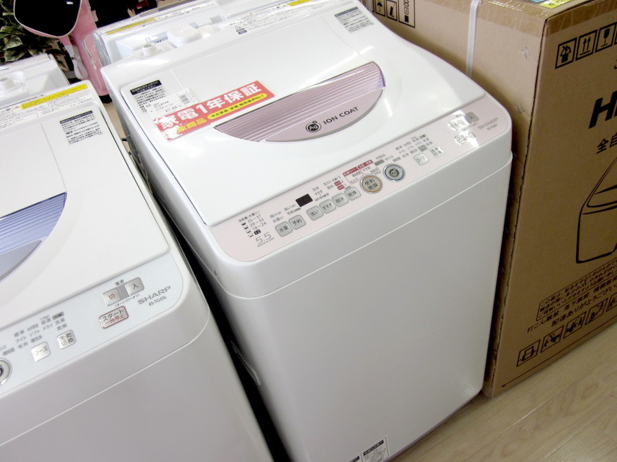 SHARP(シャープ)の5.5kg縦型洗濯乾燥機「ES-T55E7」をご紹介！！｜2019