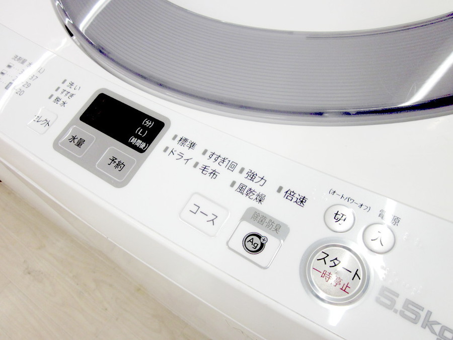 SHARP(シャープ)の5.5kg全自動洗濯機 2014年製「ES-GE55N-S」｜2019年 