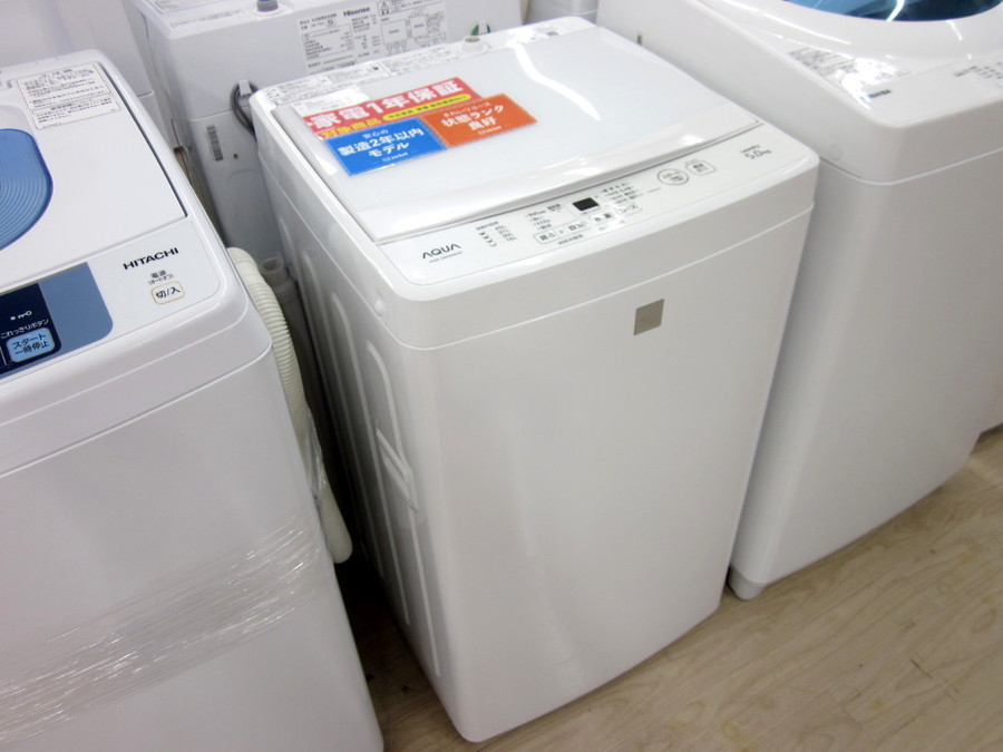 AQUA(アクア)の5.0kg全自動洗濯機 2019年製「AQW-GS5E6」｜2019年12月22日
