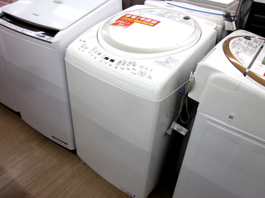 TOSHIBA(東芝)の8.0kg縦型洗濯乾燥機2017年製「AW-8V5」｜2020年03月23 