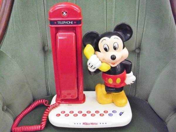 超激レア　未開封　昭和レトロ　ヴィンテージ　ミッキーマウス　神田通信装飾電話機