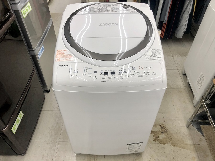 9* TOSHIBA 東芝 AWV7 ZABOON 8.0kg 全自動洗濯乾燥機 年製